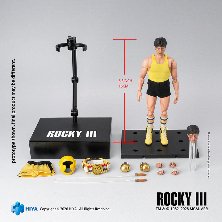 (Pre-Venta) Rocky Balboa Boxer Ver. Hiya Toys Exquisite Super Series - Rocky III 9