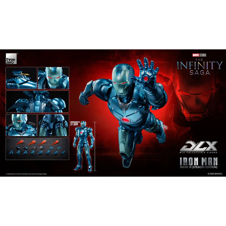 (Pre-Venta) Iron Man Mk.3 (Stealth Edition) Amazing yamaguchi Bonus - Marvel Studios 13