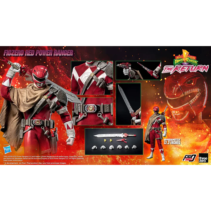 (Pre-Venta) Red Ranger Threezero - Power Rangers The Returns 2