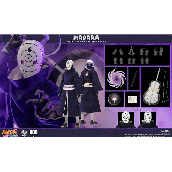 (Pre-Venta) Madara Uchiha (White Mask Ver.) Rocket Toys - Naruto 2