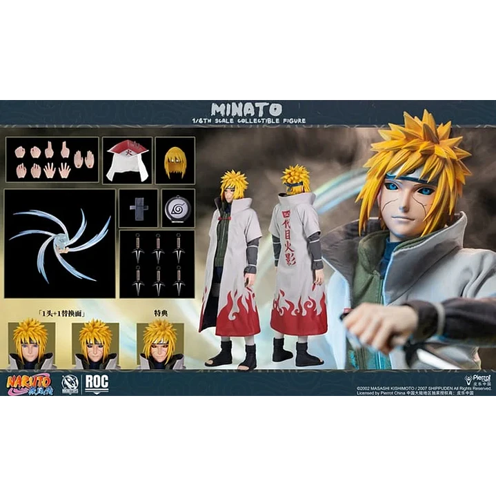 (Pre-Venta) Minato Namikaze (Versión 4.º Hokage) Rocket Toys - Naruto 2