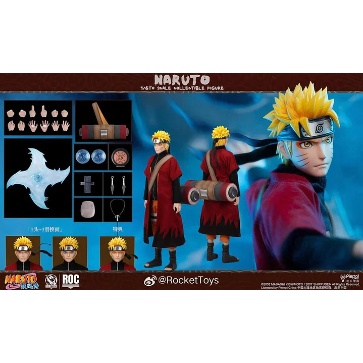 (Pre-Venta) Naruto Uzumaki (Sage Mode Ver.) Rocket Toys - Naruto 13