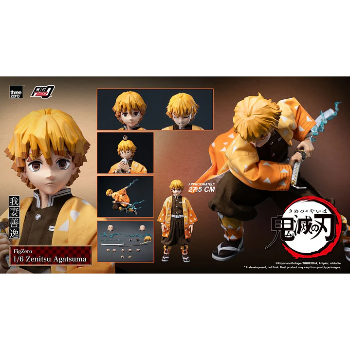 (Pre-Venta) Zenitsu Agatsuma Threezero - Kimetsu no Yaiba 2