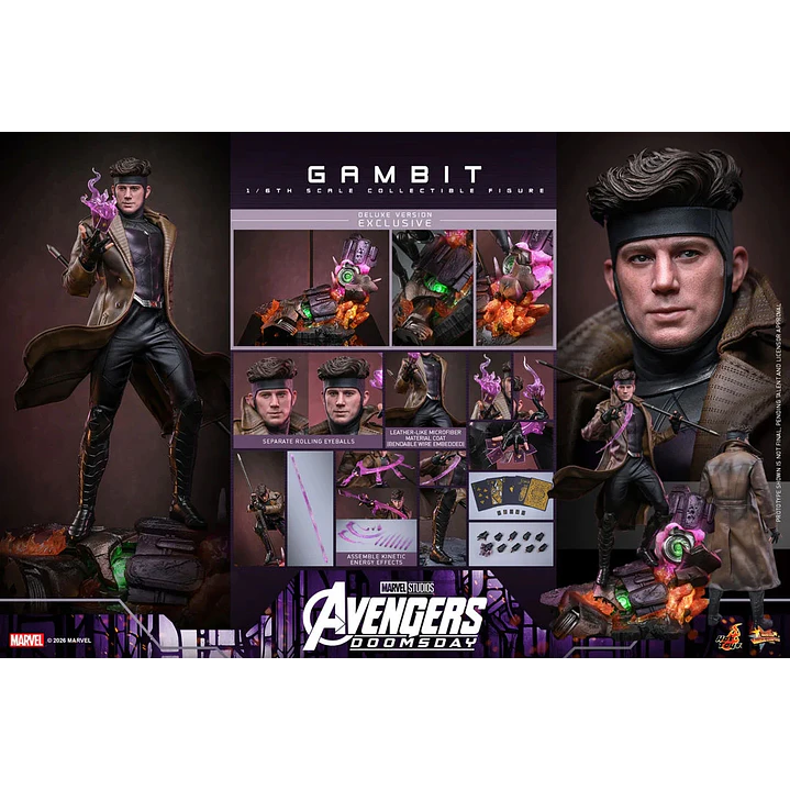 (Pre-Venta) Gambit Hot Toys Deluxe - Avengers Doomsday 11