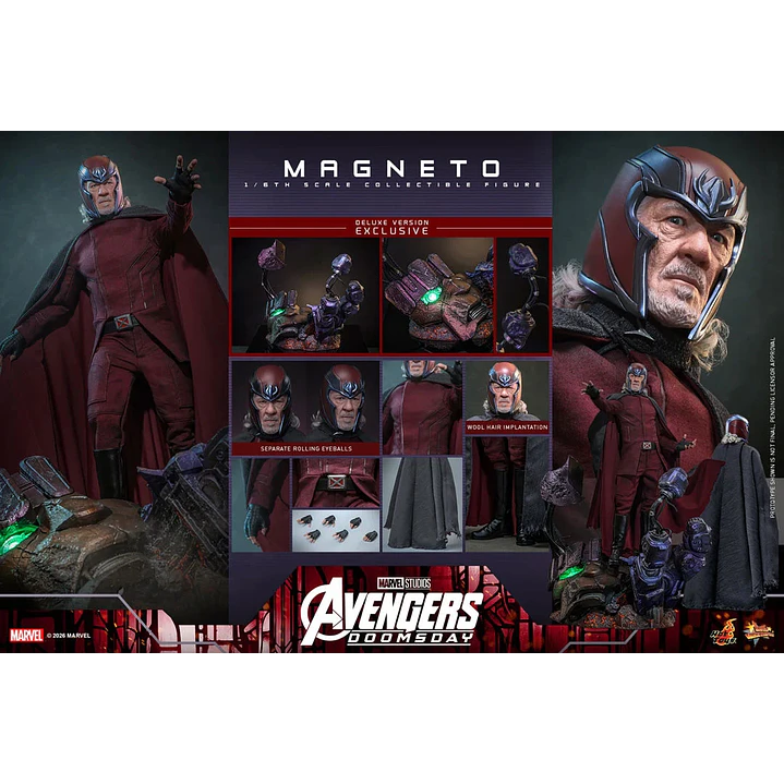 (Pre-Venta) Magneto Hot Toys Deluxe - Avengers Doomsday 5