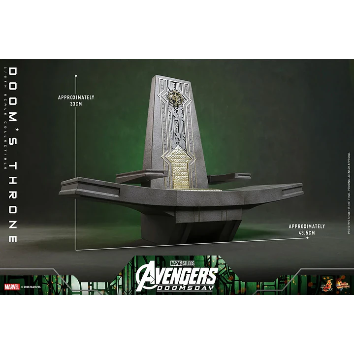 (Pre-Venta) Doom's Throne Accessory Collection Hot Toys - Avengers Doomsday 3