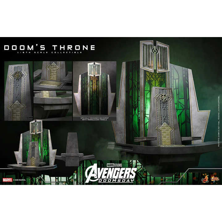 (Pre-Venta) Doom's Throne Accessory Collection Hot Toys - Avengers Doomsday 6