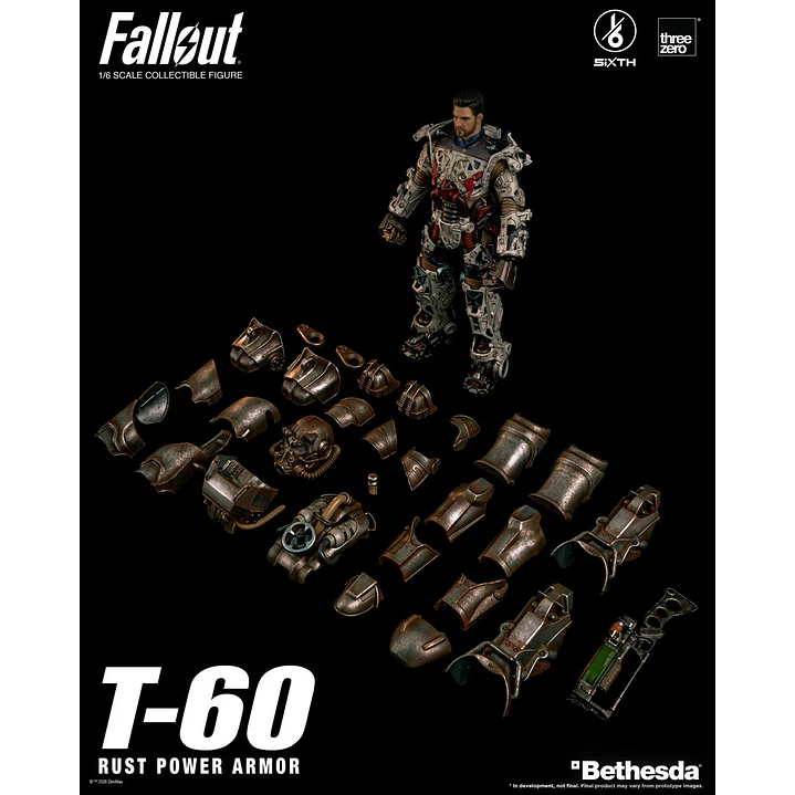 (Pre-Venta) T-60 Rust Power Armor Threezero - Fallout 3