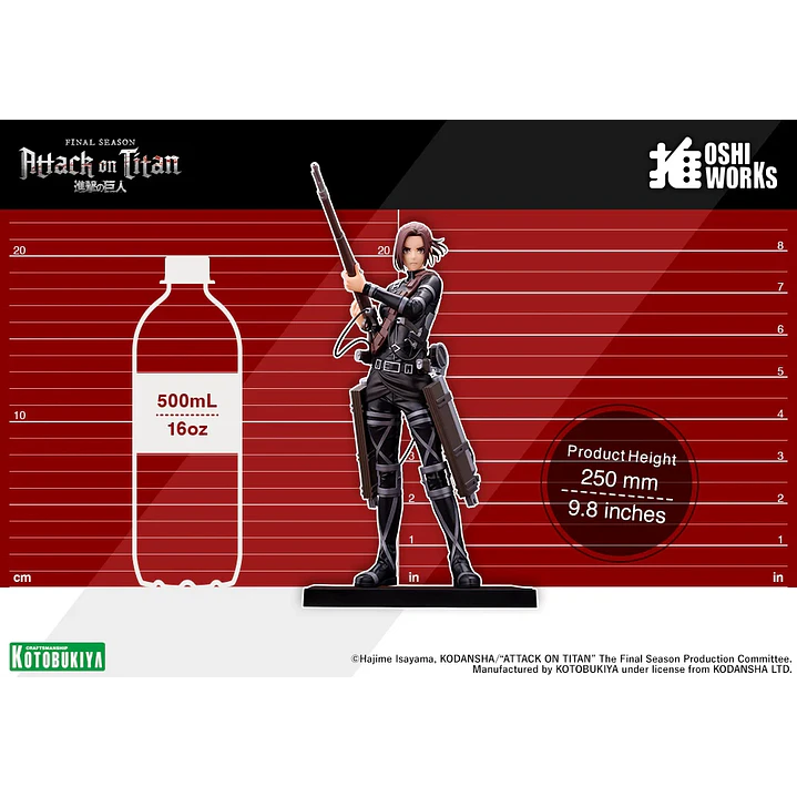 (Pre-Venta) Sasha Braus (The Final Season Ver.) Oshi Works Kotobukiya - Shingeki no Kyojin 10