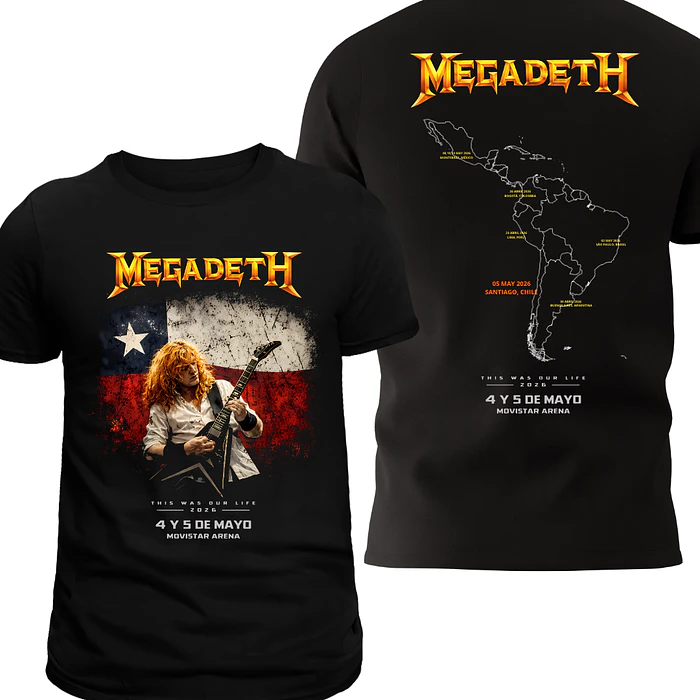 02 MEGADETH - DOBLE ESTAMPADO BANDERA 1