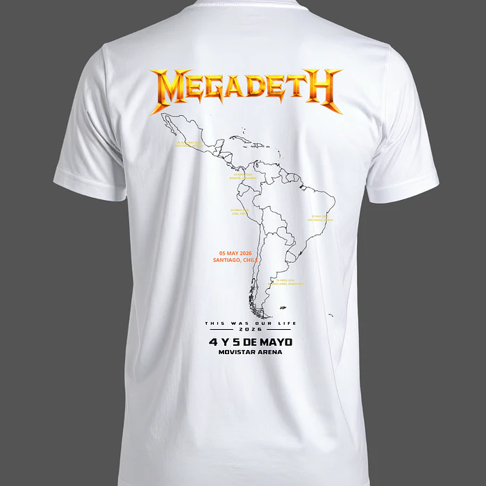 01 MEGADETH - DOBLE ESTAMPADO TOUR 6