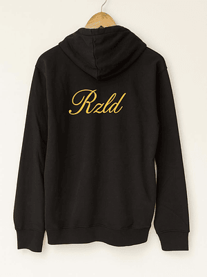 Poleron Negro - Logo Lado Izquierdo - RZLD