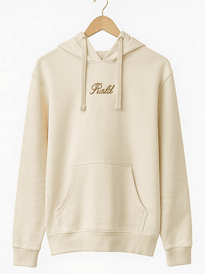 Poleron Beige RZLD - Logo al Medio 
