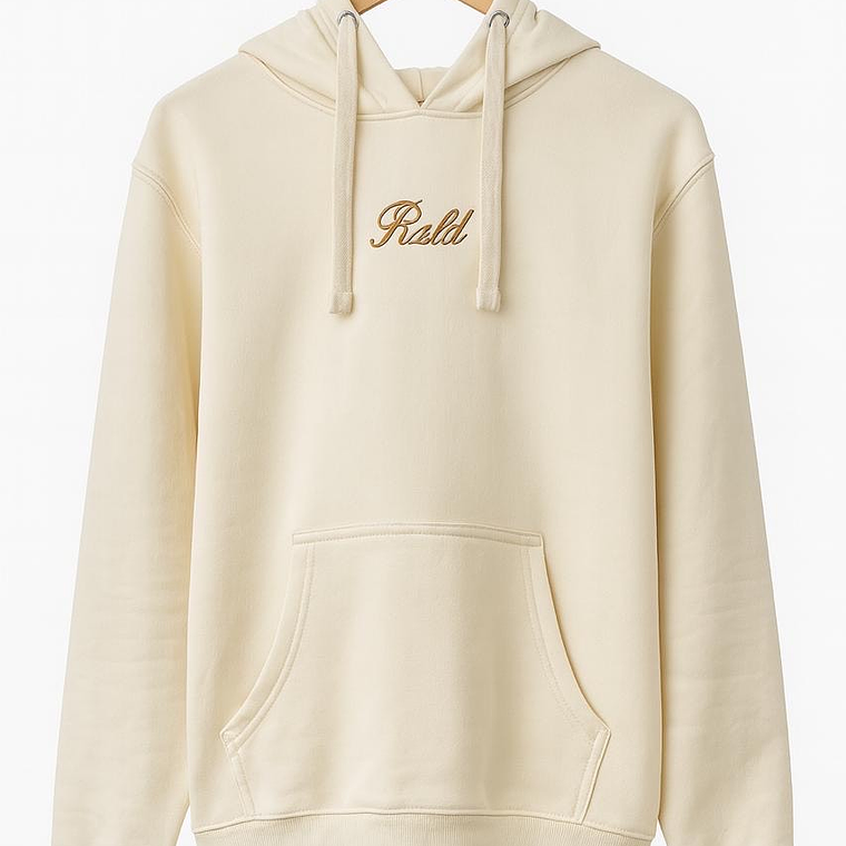 Poleron Beige RZLD - Logo al Medio  1