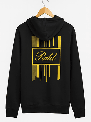 Poleron Negro RZLD - Logo al Medio