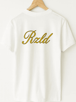 Polera Blanca RZLD - Logo al Medio