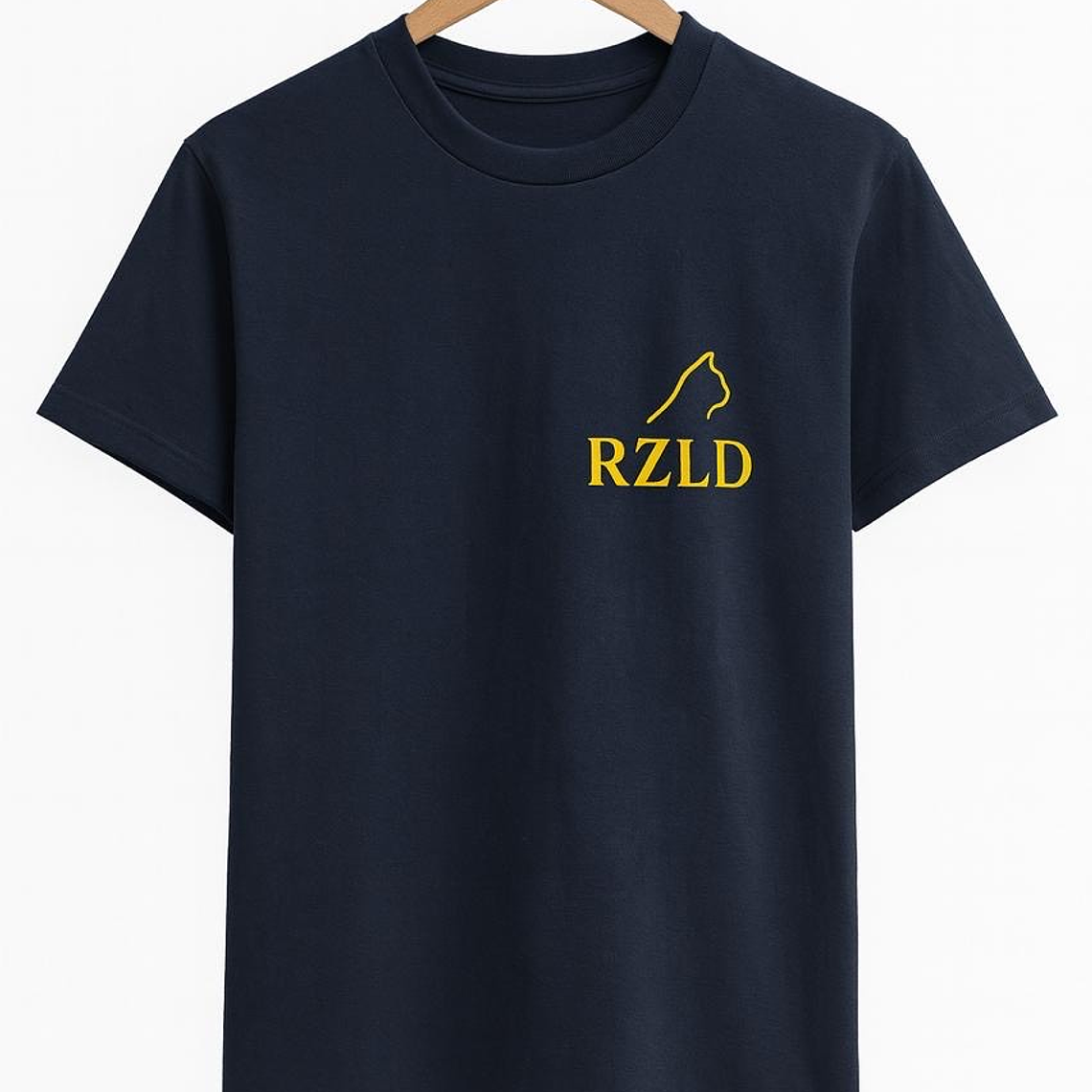 Polera Azul Marino - Logo Gato - RZLD 1