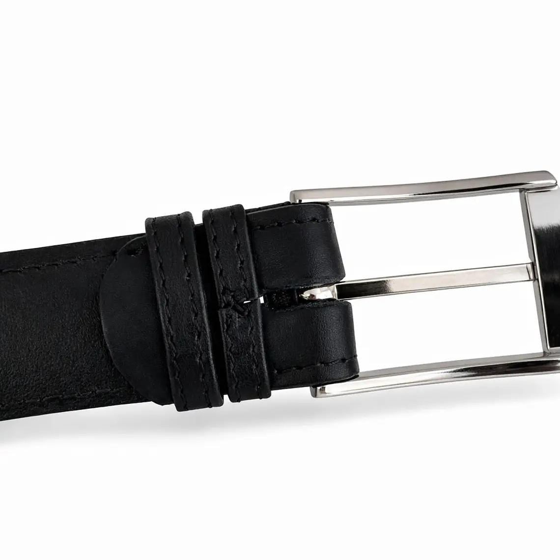 Cinturón Cuero Clásico Negro   3