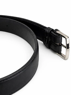 Cinturón Cuero Clásico Negro  