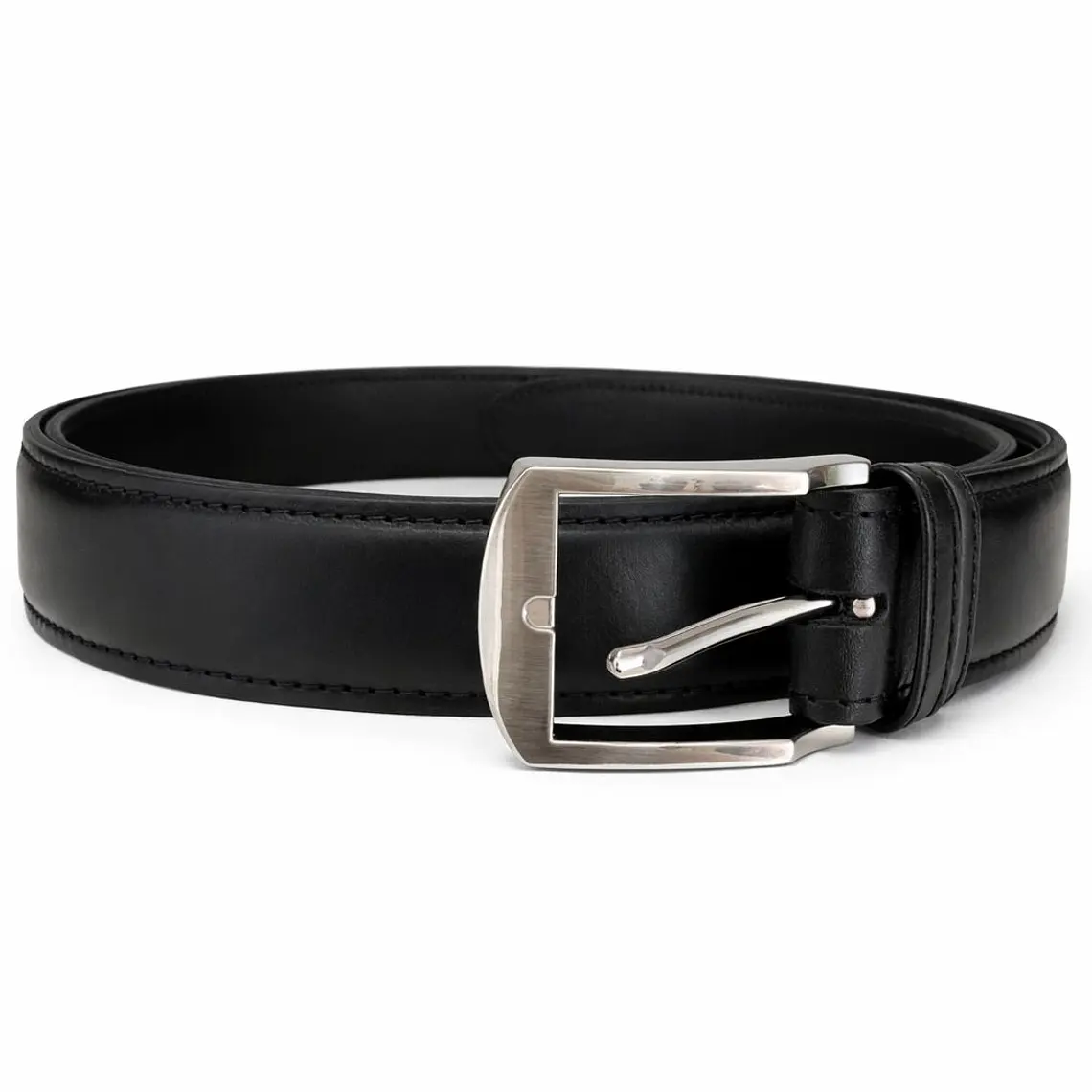 Cinturón Cuero Clásico Negro   1