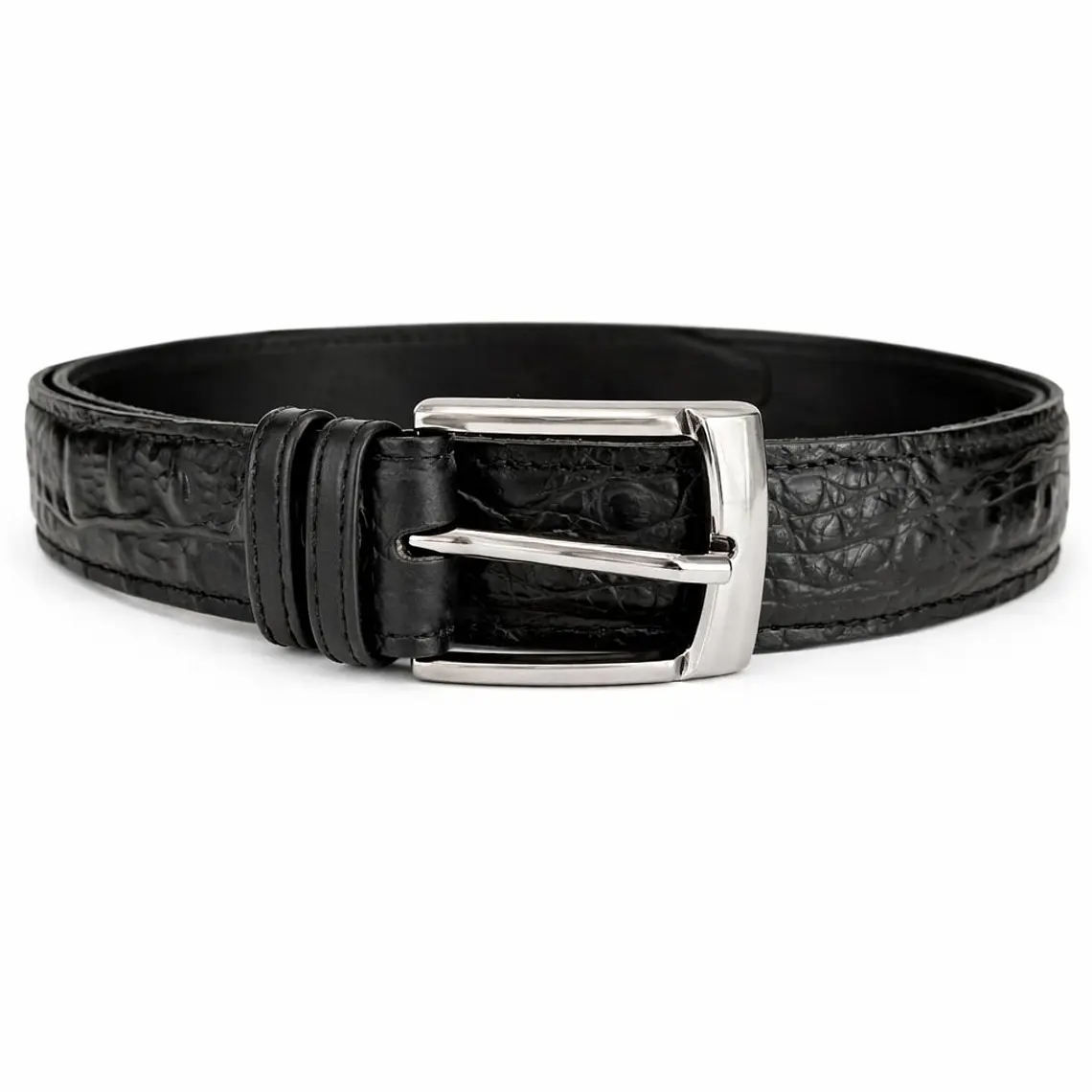 Cinturón Cuero Croco Noir 1