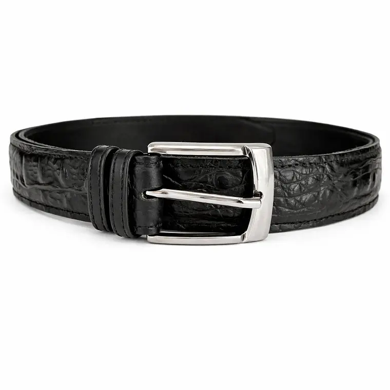 Cinturón Cuero Croco Noir 1