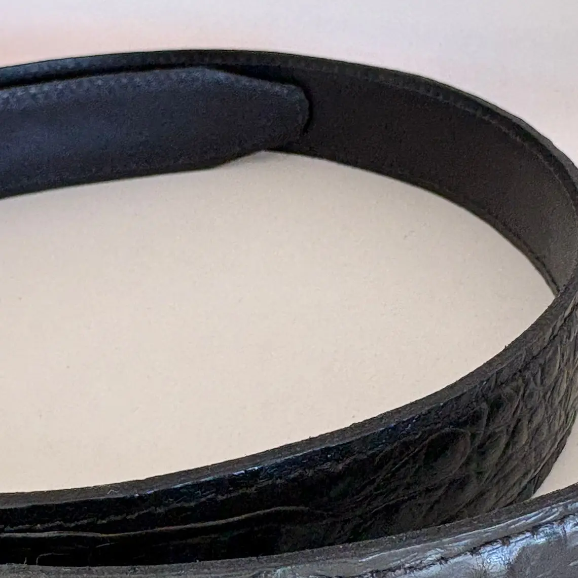 Cinturón Cuero Croco Noir 3