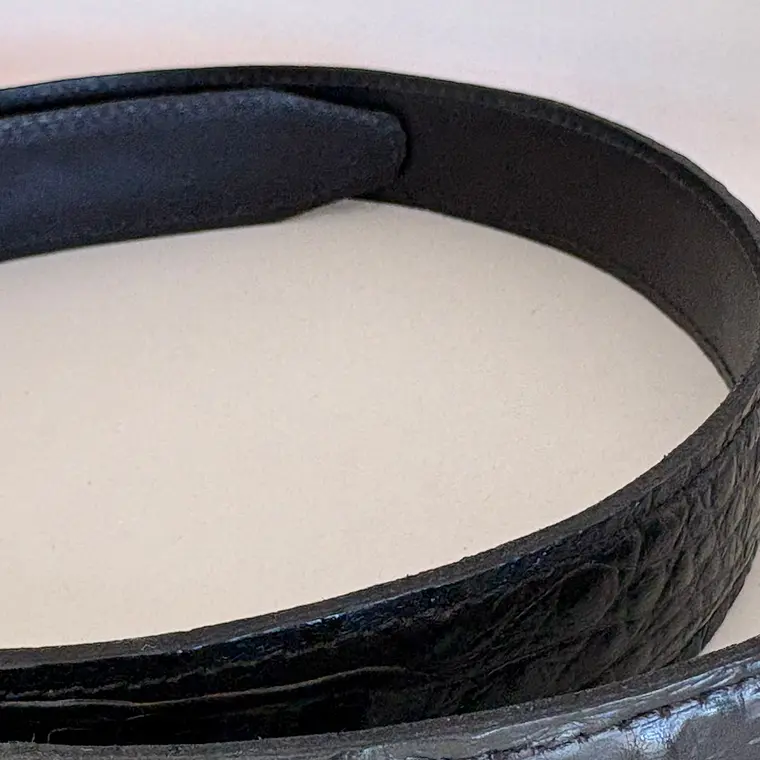 Cinturón Cuero Croco Noir 3