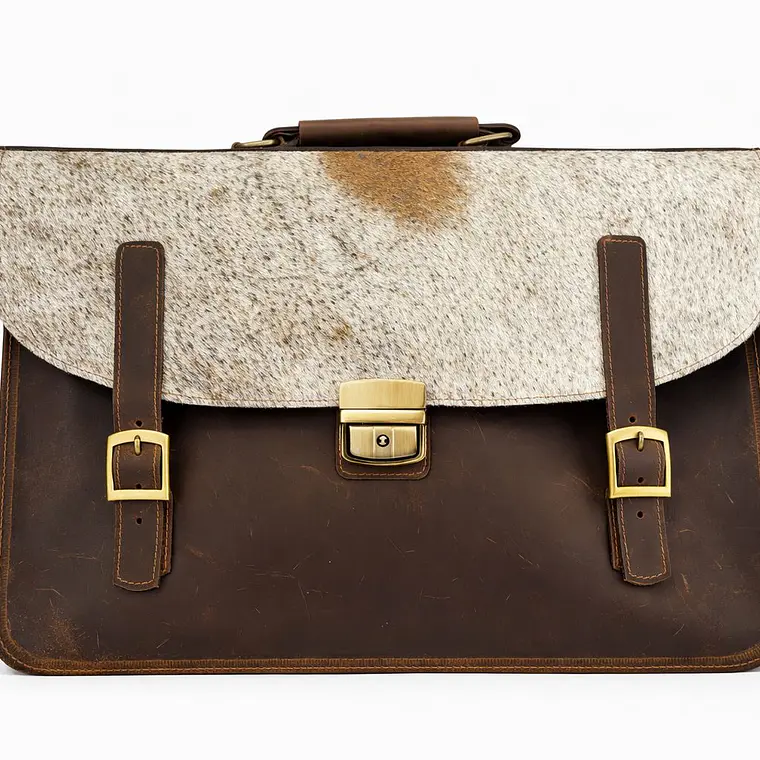 Maletín de Cuero y Pelo Natural  Artisan Sierra 1