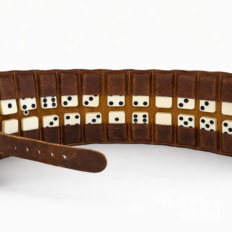 Dominó Cuero color café 1