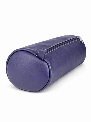 Estuche de cuero color azul-violeta