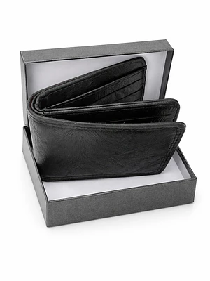 Billetera Cuero Noir Clásica
