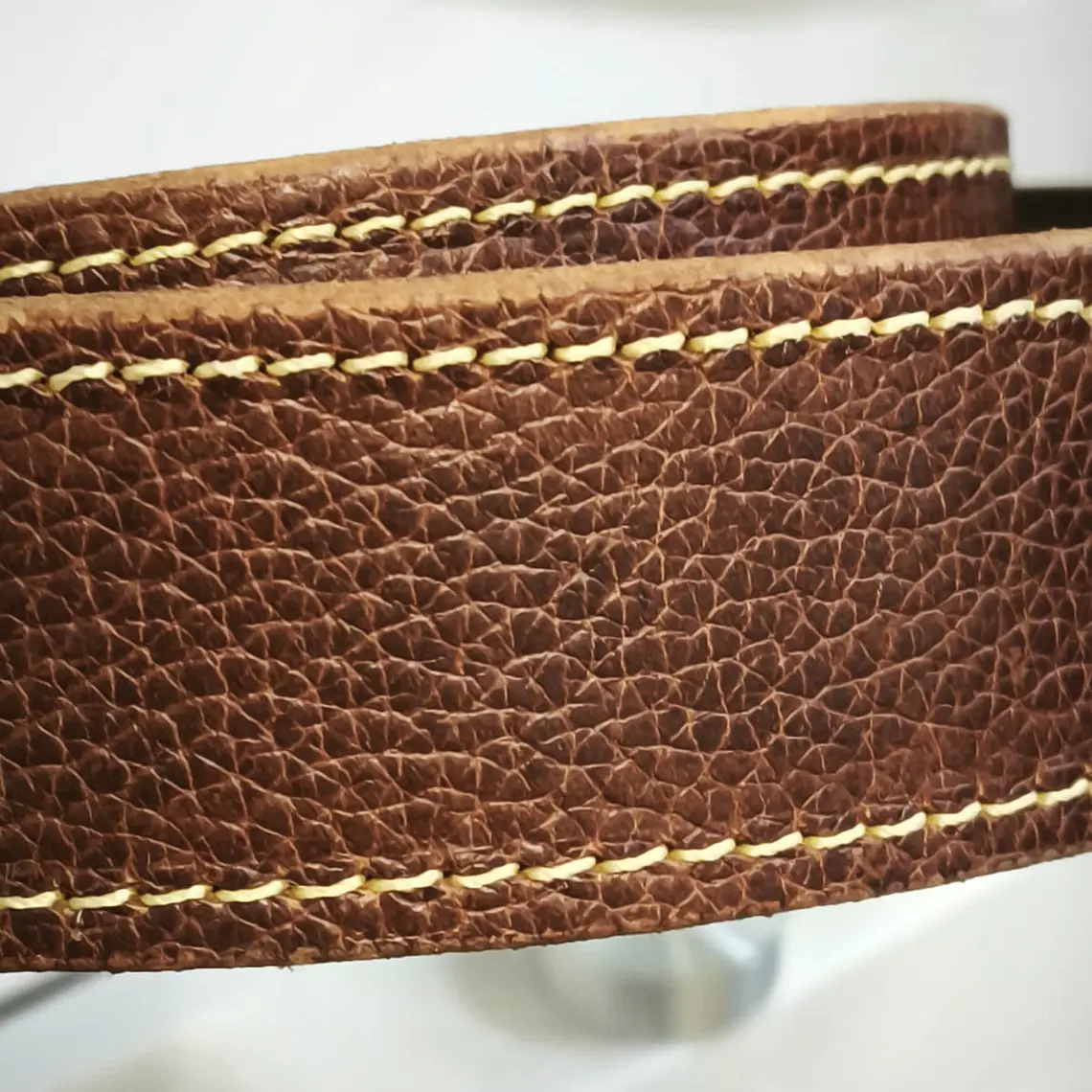 Cinturón Cuero Tabaco Texturizado 3