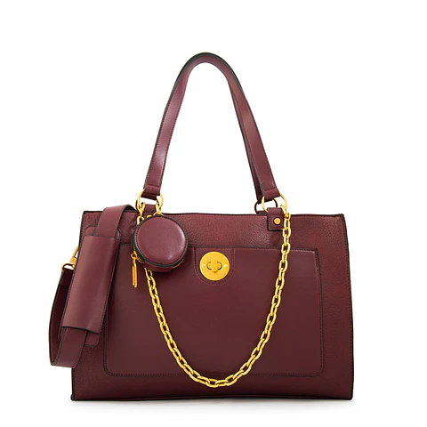 Cartera burdeo
