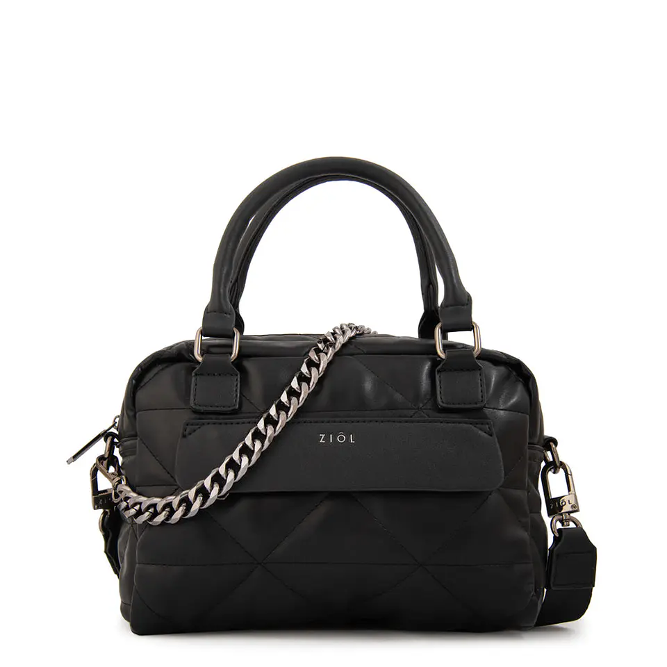 Cartera bandolera con asas brenda negro 1
