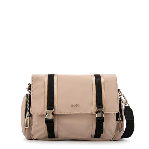 Cartera bandolera claudin grande beige
