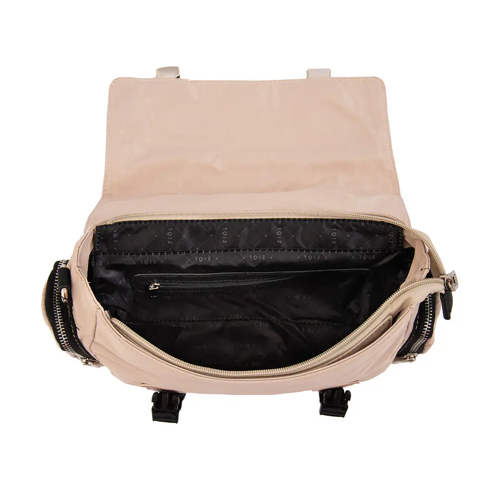 Cartera bandolera claudin grande beige 3