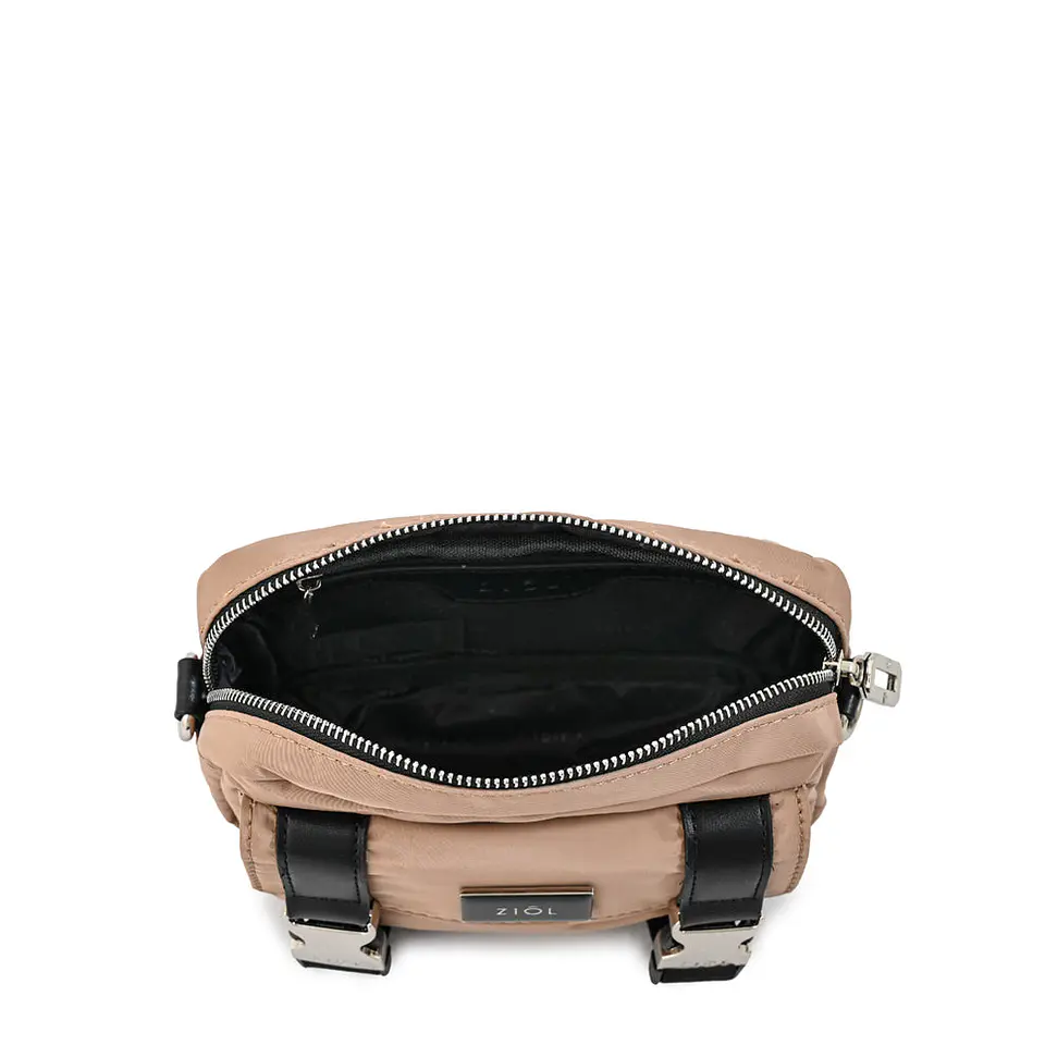Cartera bandolera diana pequeña beige 3
