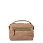Cartera bandolera con tapa elvira pequeña beige oscuro - Miniatura 2