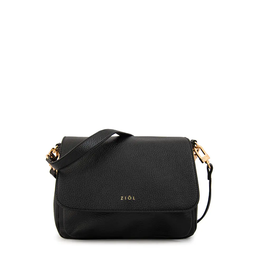 Cartera bandolera gwen mediana negro 1
