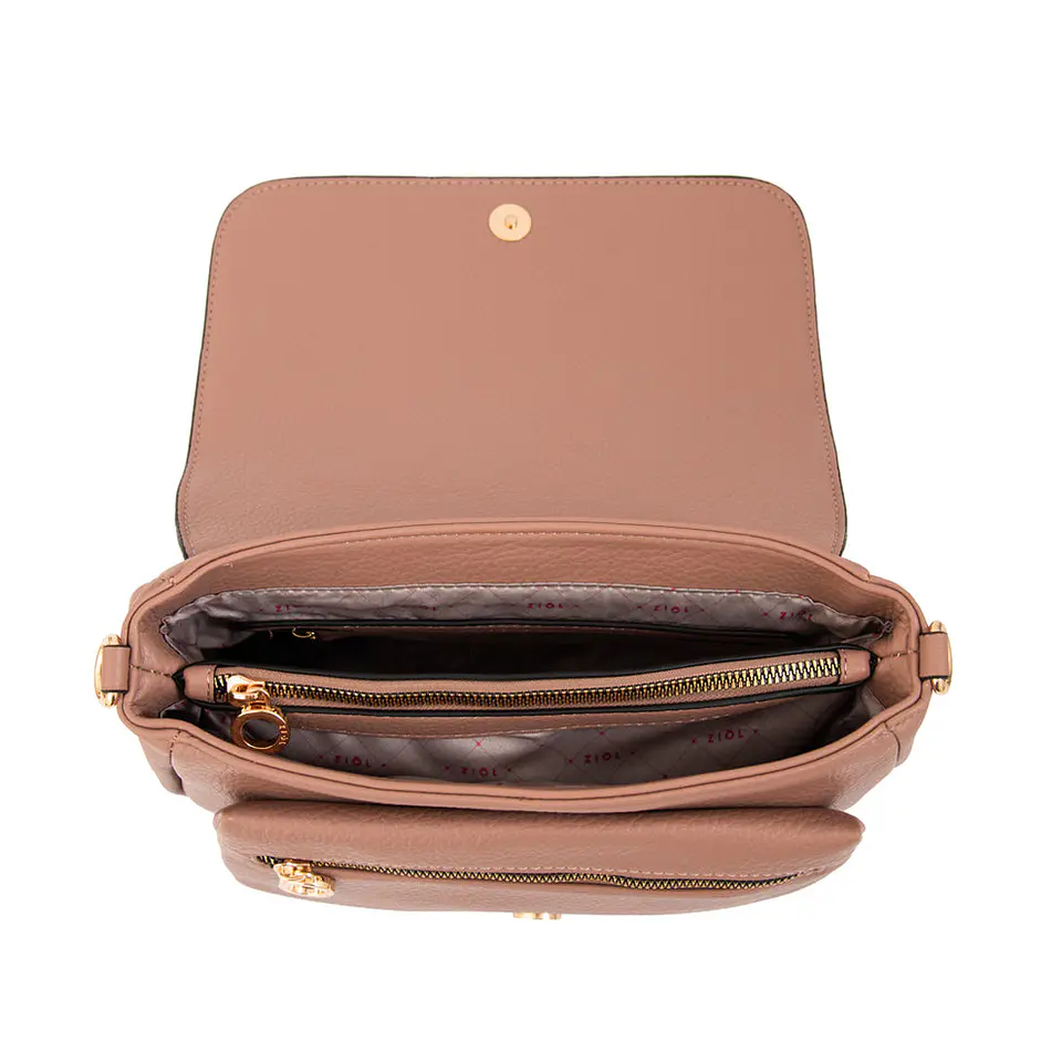 Cartera bandolera gwen mediana rosa viejo 3