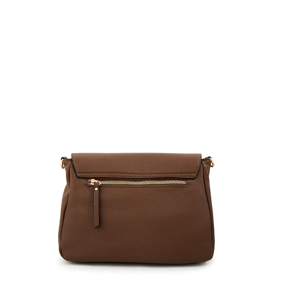 Cartera bandolera gwen mediana café oscuro 2