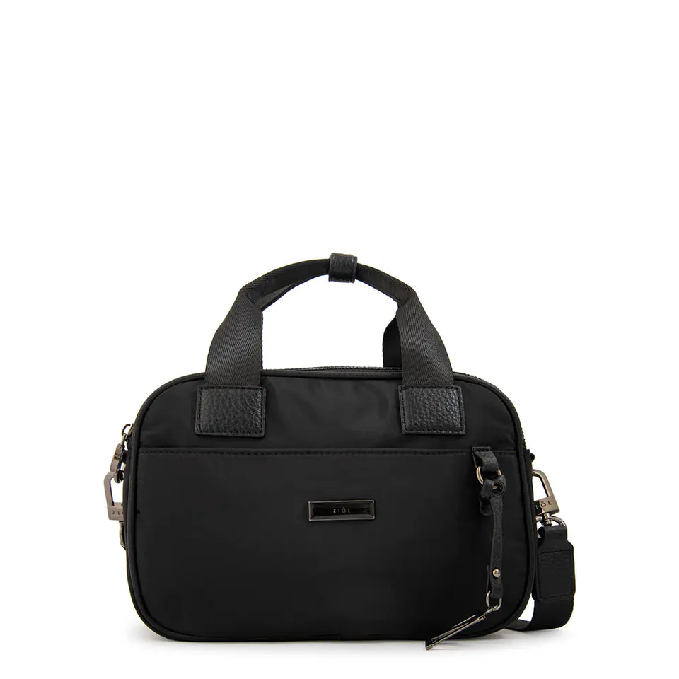 Cartera bandolera con asas helena negro 1