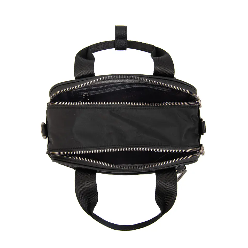 Cartera bandolera con asas helena negro 3
