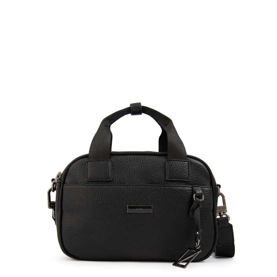 Cartera bandolera con asas helena pequeña negro 1