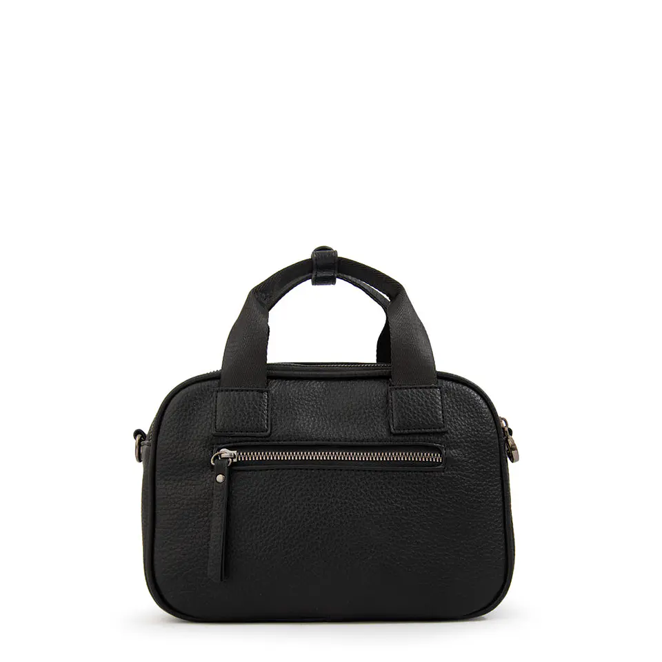 Cartera bandolera con asas helena pequeña negro 2