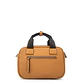 Cartera bandolera con asas helena pequeña beige oscuro - Miniatura 2