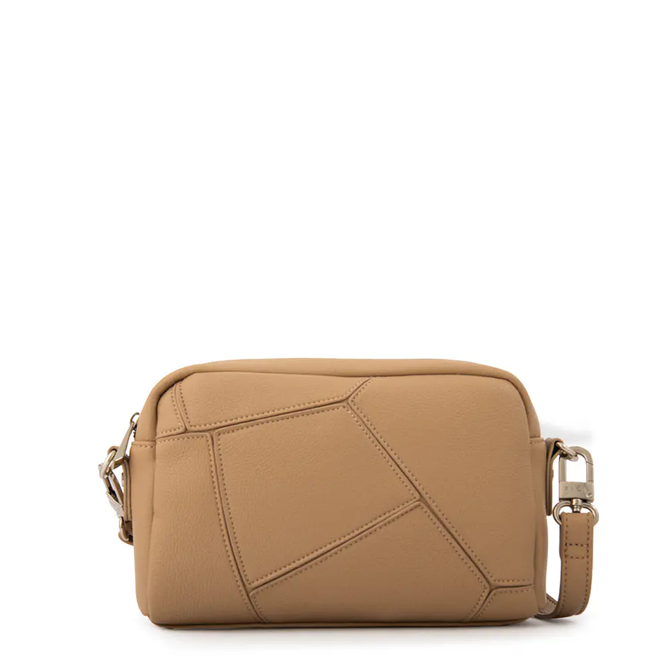 Cartera bandolera javiera mediana taupe 1