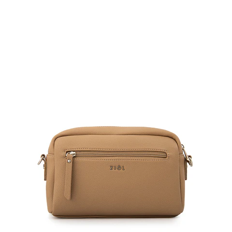 Cartera bandolera javiera mediana taupe