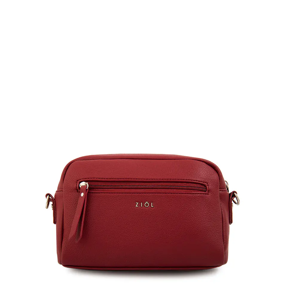Cartera bandolera javiera mediana rojo 2
